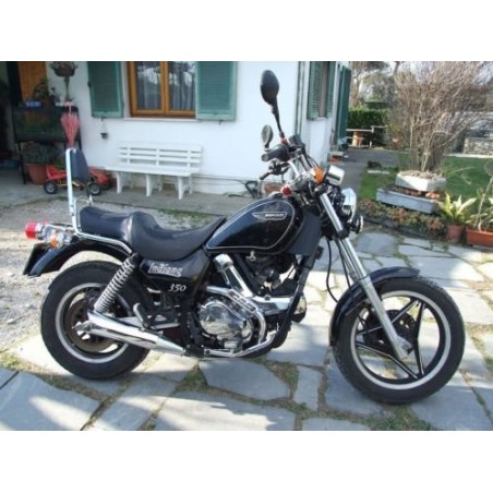 Kit 4 Adesivi per Fiancate x MOTO DUCATI INDIANA 350 Stickers Indiana350 ARGENTO